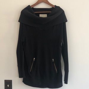Cowl neck black LOFT sweatshirt